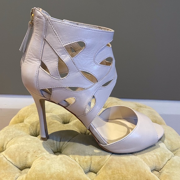 Nine West Leather Stiletto Sandals - Picture 2 of 6